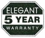 Elegant 5 Years Warranty